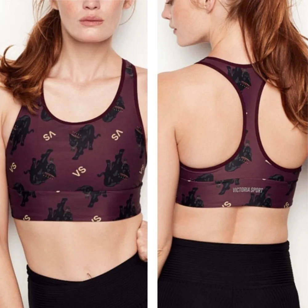 Victoria's Secret The Player Crown Racerback Sports Bra Wireless Size Medium‎